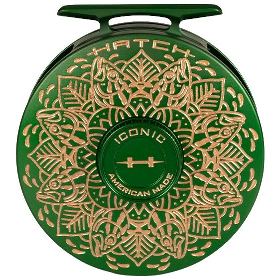 Hatch Custom Drew Wilson Artist Edition Bass Iconic Large Arbor Fly Reel 5 Plus Image 01