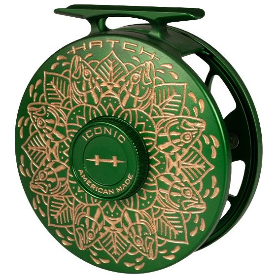 Hatch Custom Drew Wilson Artist Edition Bass Iconic Large Arbor Fly Reel 5 Plus Image 02