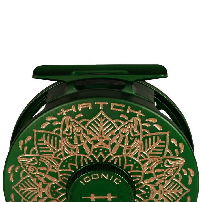 Hatch Custom Drew Wilson Artist Edition Bass Iconic Large Arbor Fly Reel 5 Plus Image 08