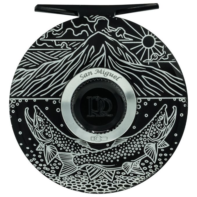 Ross San Miguel Ridge Risers Fly Reel 5/6 Gloss Black Image 01