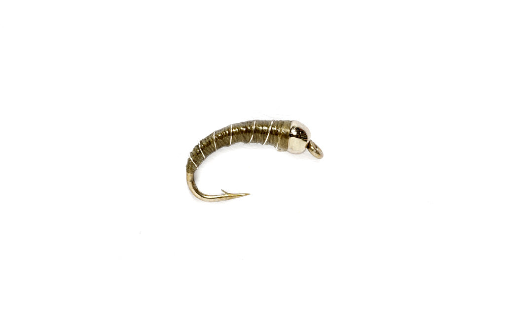 Zebra Midge Olive Tungsten Beadhead